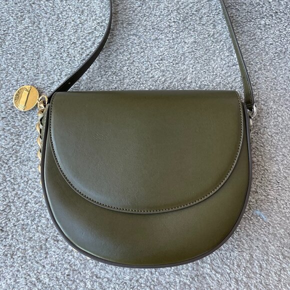 Stella McCartney Eco Alter Nappa Medium Frayme Khaki Bag - Picture 9 of 15